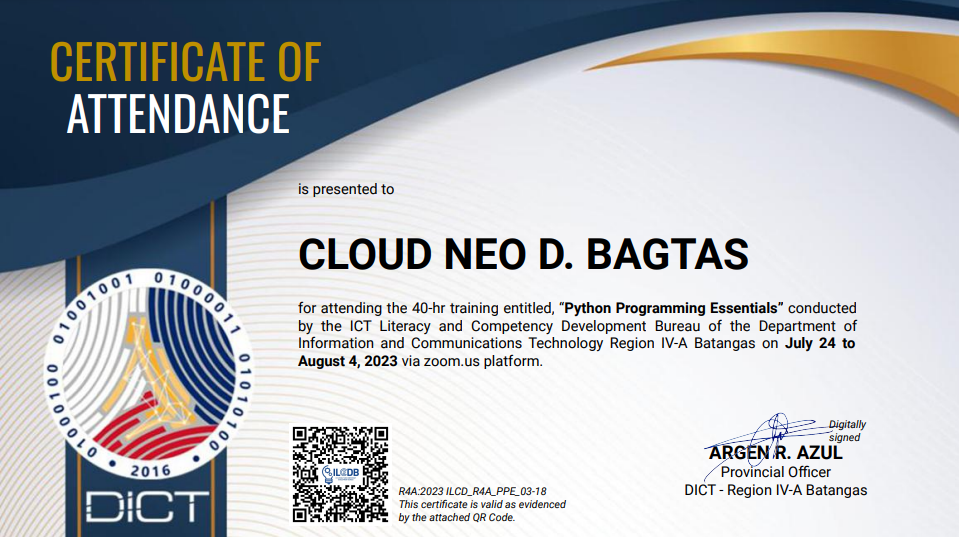 DICT Achievement